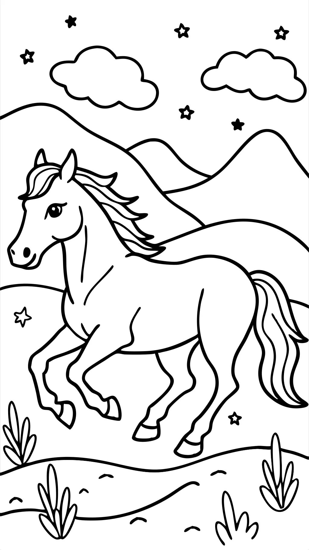 spirit riding free coloring pages